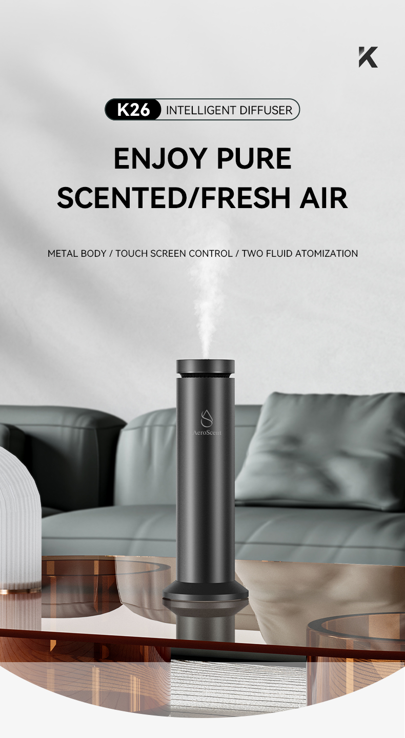 AeroScent Aluminum Office Scent Diffuser Detail 1