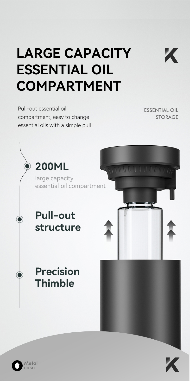 AeroScent Aluminum Office Scent Diffuser Detail 3