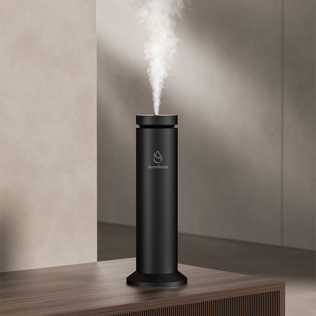 AeroScent Aluminum Office Scent Diffuser Pure Essential Oil Aroma Scent Machine Waterless Portable Aroma Diffuser for Office