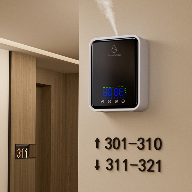 AeroScent Wifi Control Electric Aroma Machine Waterless Essential Oil Hotel Wall-mounted Home Desktop Aroma Machine