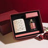Aero Scent White Ceramic Essential Oil Diffuser with Color Lights – Red Gift Box Set, Quiet Ultrasonic Aromatherapy for Home & Office