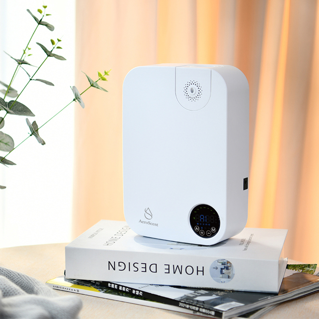 AeroScent Diffuser Hotel Air Freshener Smart Machine Electric Aromatic Oasis Battery WhiteEssential Oil Aroma Diffuser