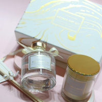 Aromatherapy Candle Soy Wax Flameless Essential Oil Gift Set