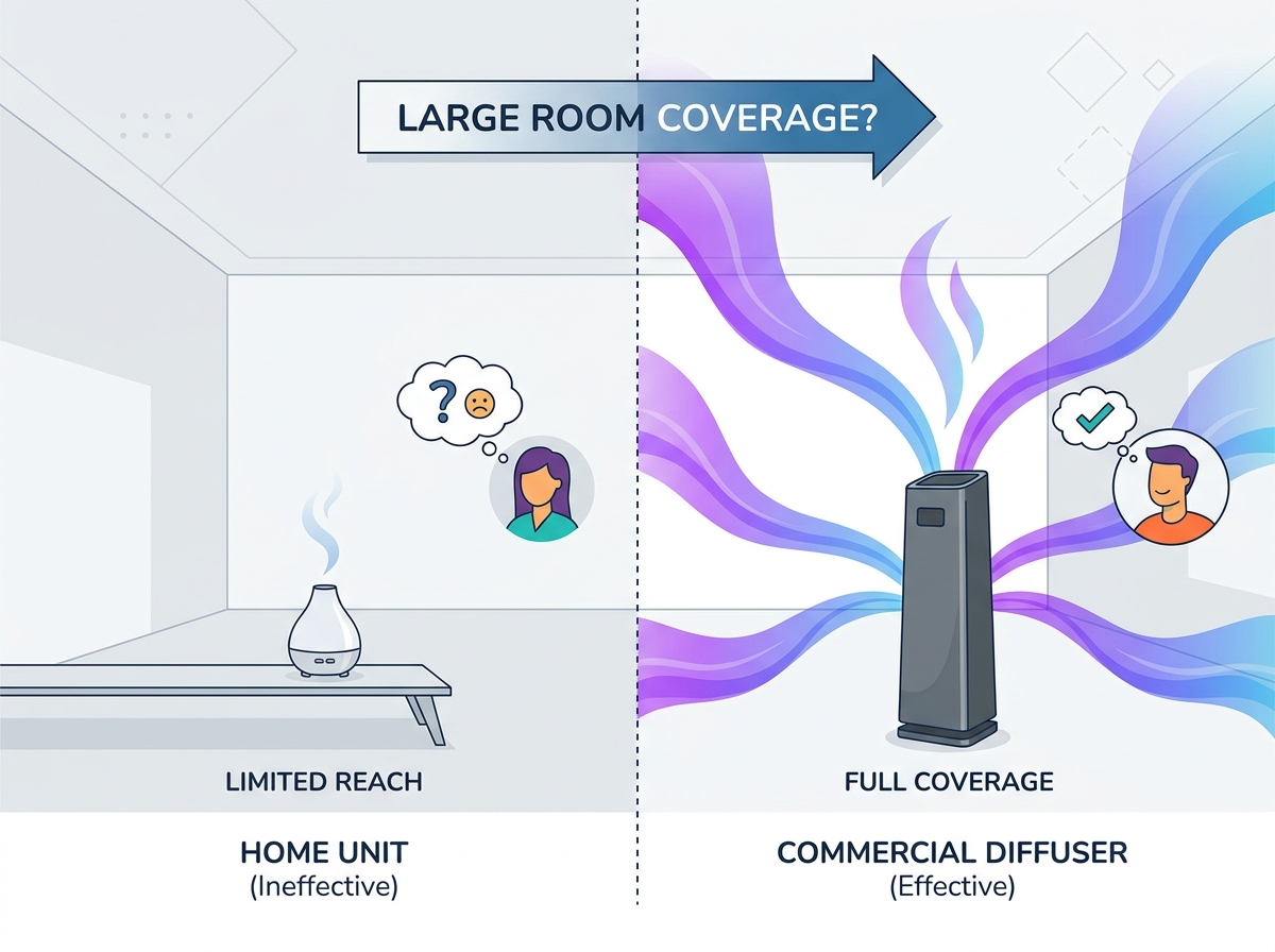 Commercial Aroma Diffuser in a large room