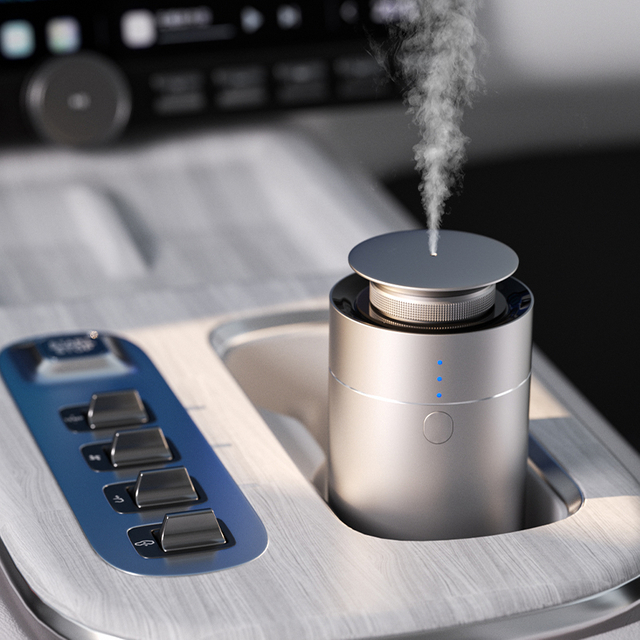  AeroScent Aluminum Alloy Rechargeable 10ML Essential Oil Diffuser Waterless Low Noise Waterproof Tabletop Timing Function 1 Year Gift Box