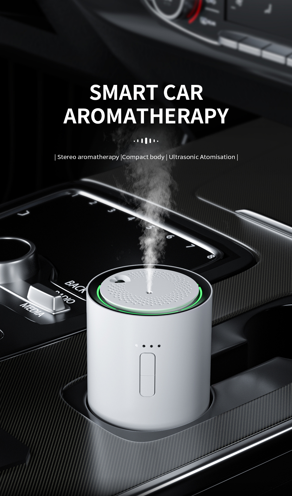 Electric Essential Oil Car Waterless Aroma Diffuser Design