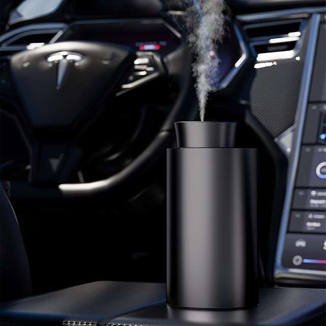  AeroScent USB Rechargeable Car Aroma Diffuser Metal Waterless Essential Oil Nebulizer Portable Scent Machine Auto Cup Holder Air Freshener