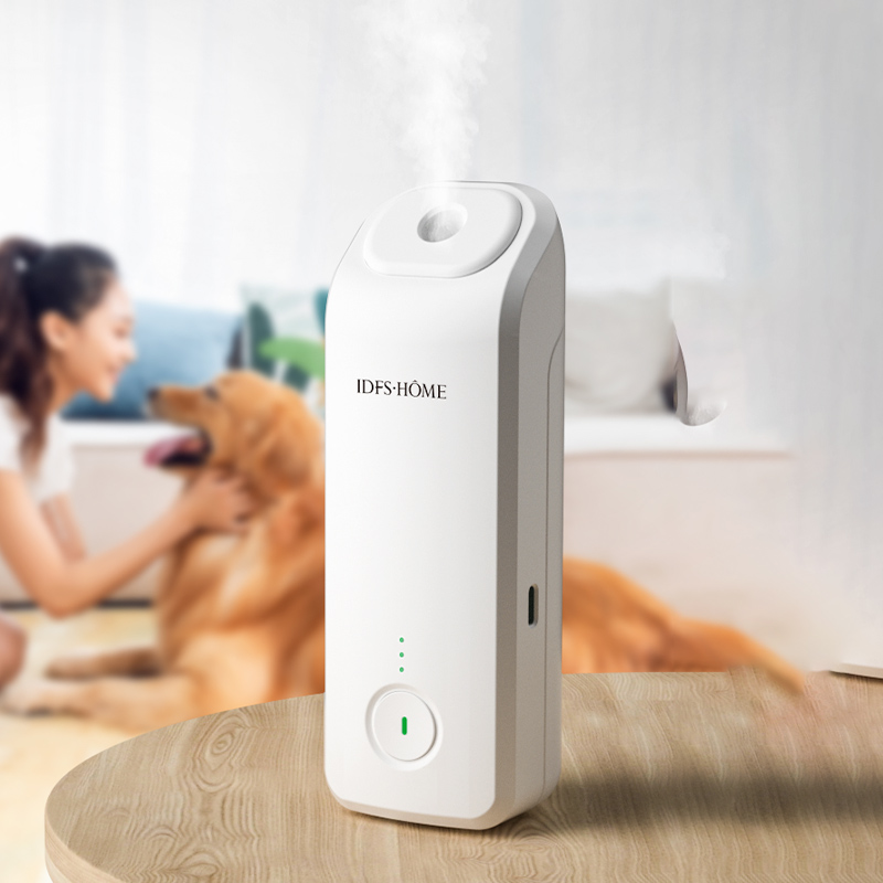 Essential oil diffuser improving fragrance distribution in a modern space